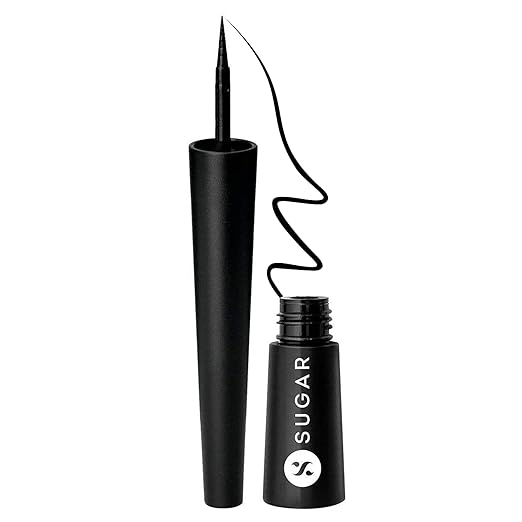SUGAR Cosmetics Gloss Boss 24Hr Glossy Eyeliner Gel With Brush | Smudeproof & Waterproof