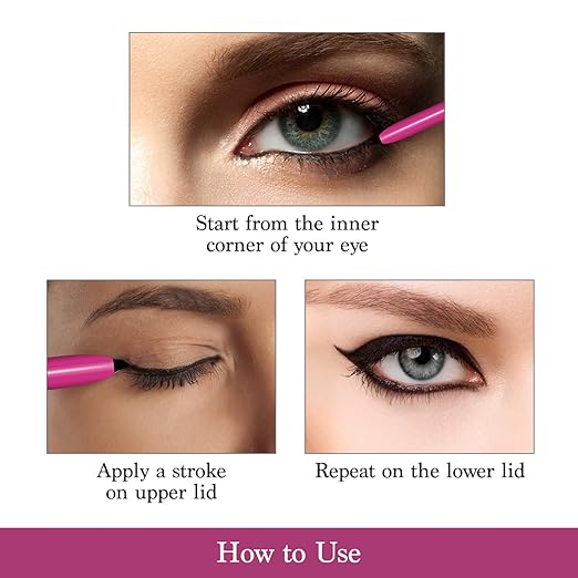 Lotus Make-Up Colorkick Kajal Black | Pencil Stick | Smudge Proof | Water Proof | Natural Ingredients | 0.28g