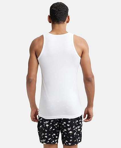 Jockey 8820 Men's Super Combed Cotton Round Neck Slim Fit Sleeveless Vest