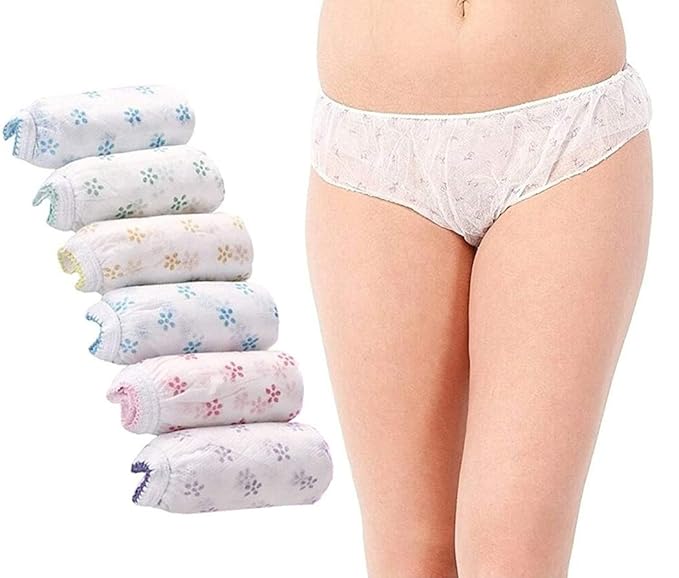 Women Disposable Panties for Travelling/Body Spa/Massage/Maternity/Period - Pack of 6 pcs