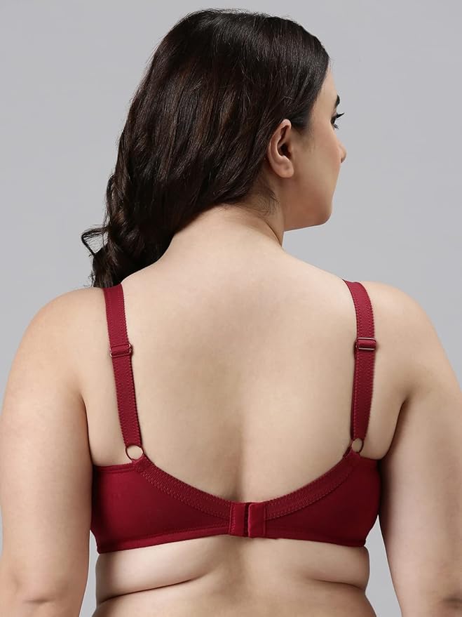 Enamor Innovations Fabcool M-Frame Side Shaper Panel Women's Cotton Everyday Bra - Non Padded, Wirefree, Full Coverage - A014(Available in Plus Sizes)