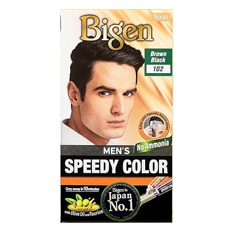 Bigen Men's Speedy Color, Hair Color, 80g-Ammonia Free