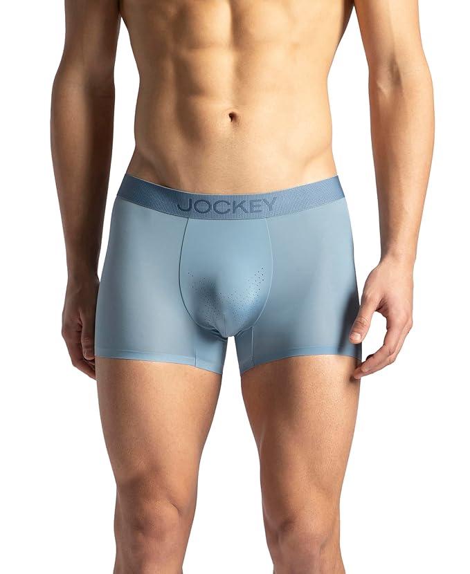 Jockey IC44 Men's Tactouch Microfiber Elastane Stretch Seamfree Bonded Solid Trunk with Internal Breathable Mesh
