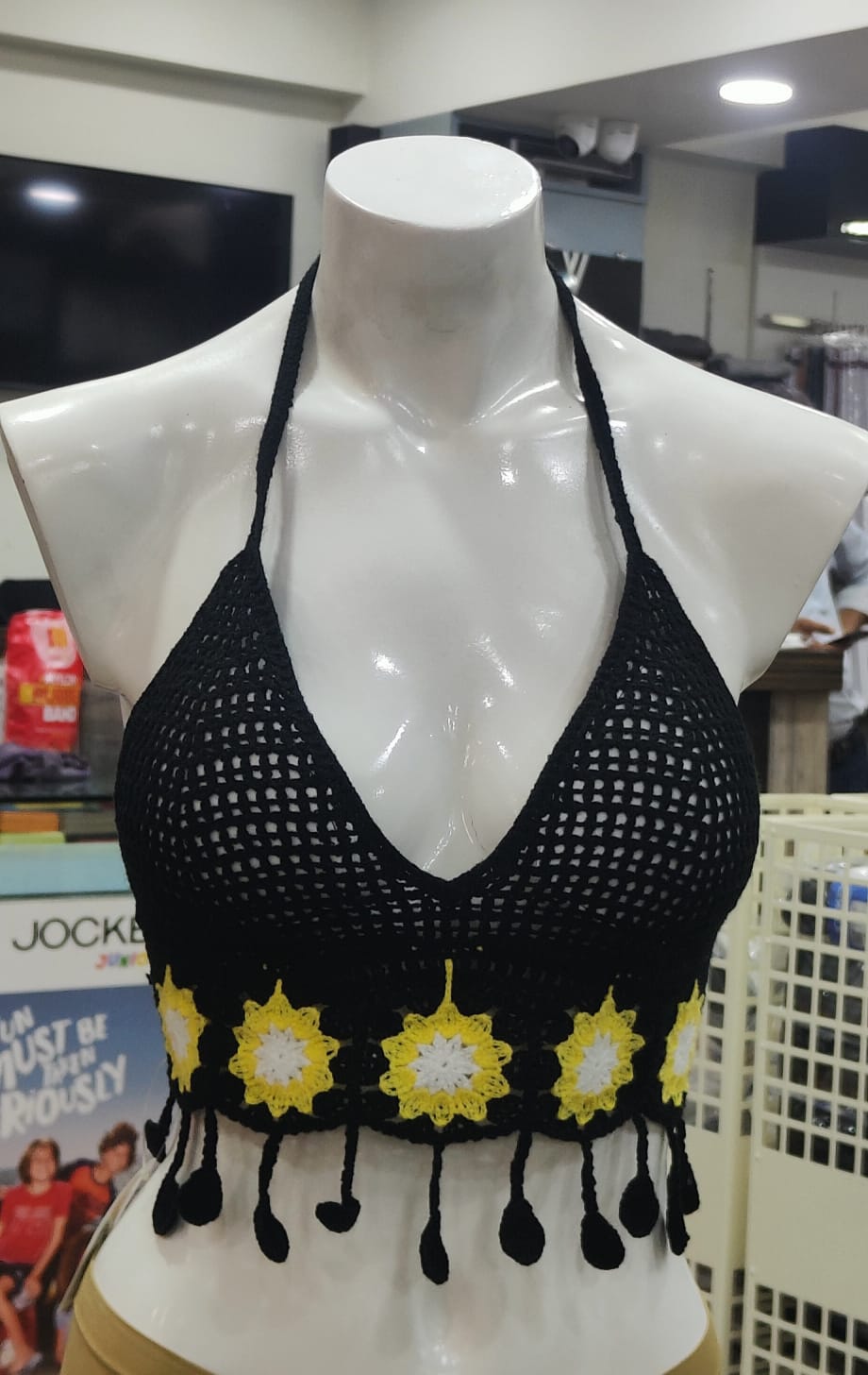 Crochet Bralette Knit Bra