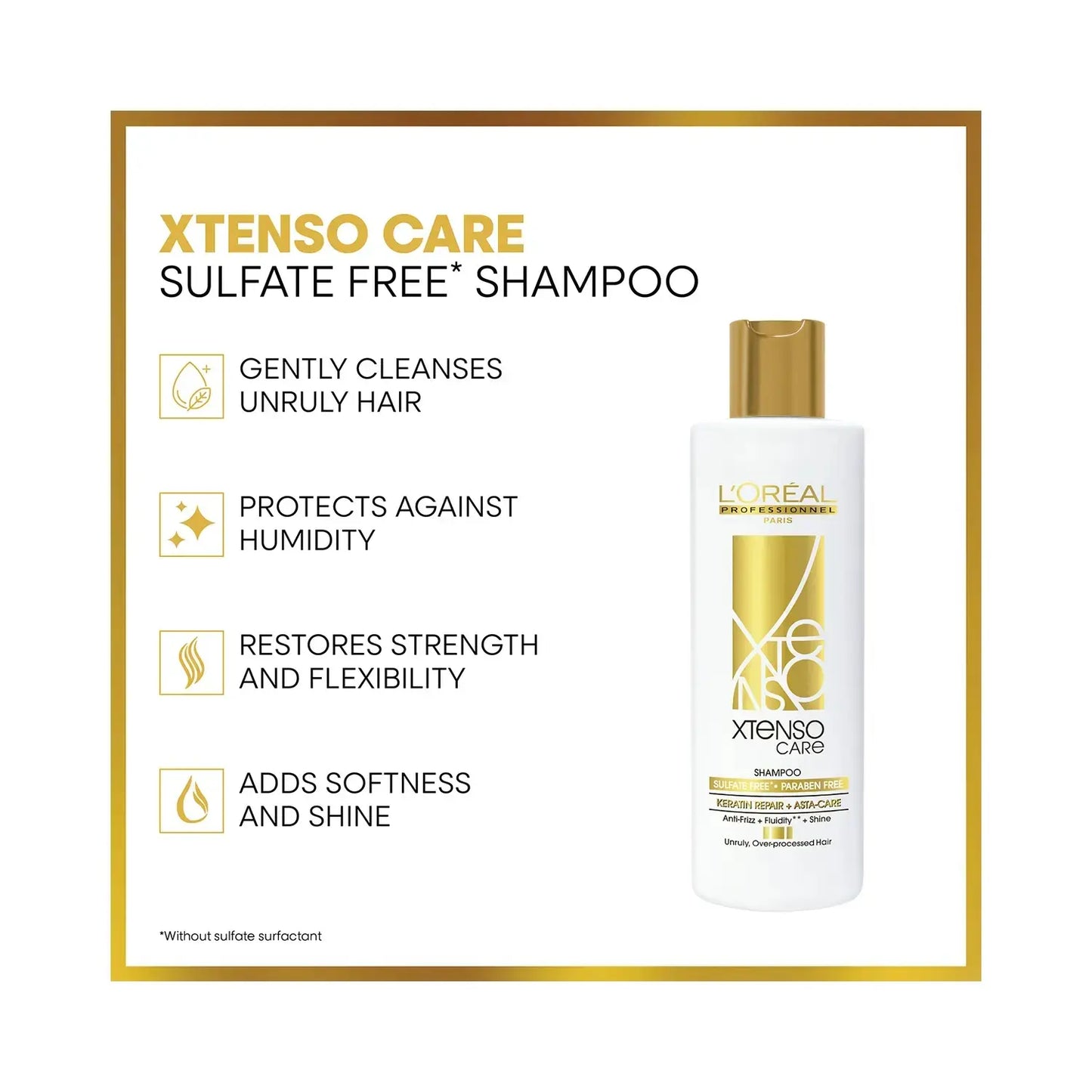 L'Oreal Professionnel L'Oreal Professionnel Xtenso Care Sulfate-Free Shampoo (250ml)