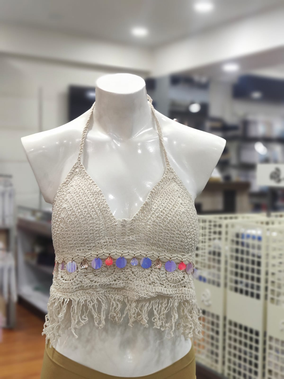 Crochet Bralette Knit Bra