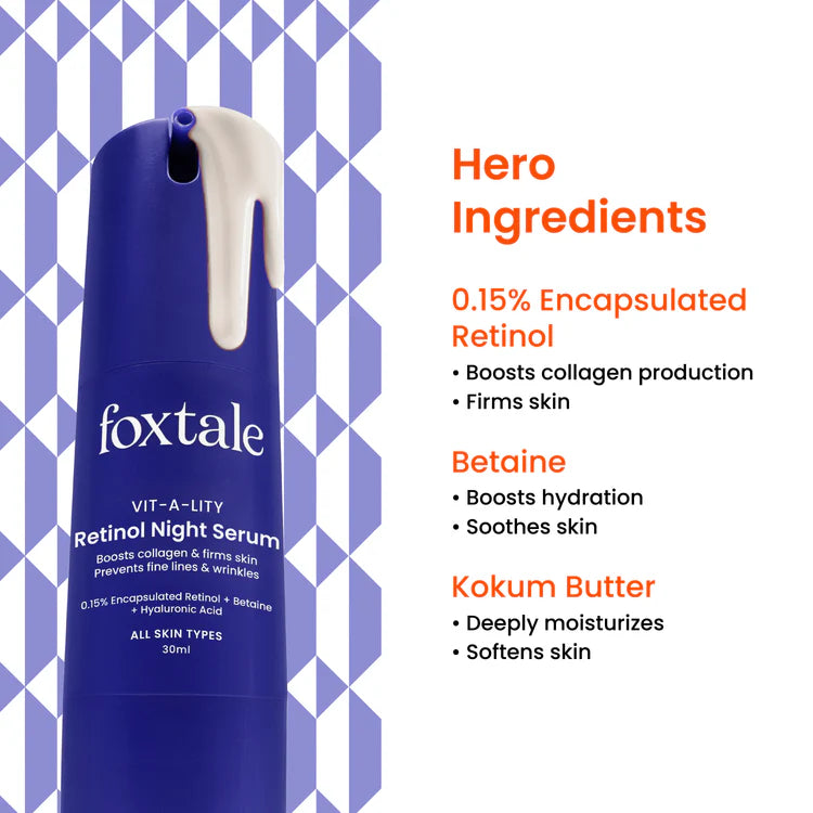 Foxtale 0.15% Retinol Night Serum