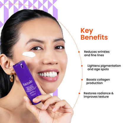 Foxtale 0.3% Retinol + Ferulic Acid Serum Prevent 8 signs of aging with 0.3% Retinol + Ferulic Acid Serum | 30 ml