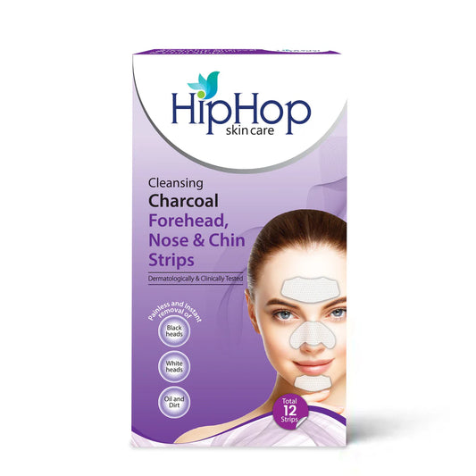 HipHop T-Zone Strips for Blackhead Removal With Activated Charcoal (6 Strips)