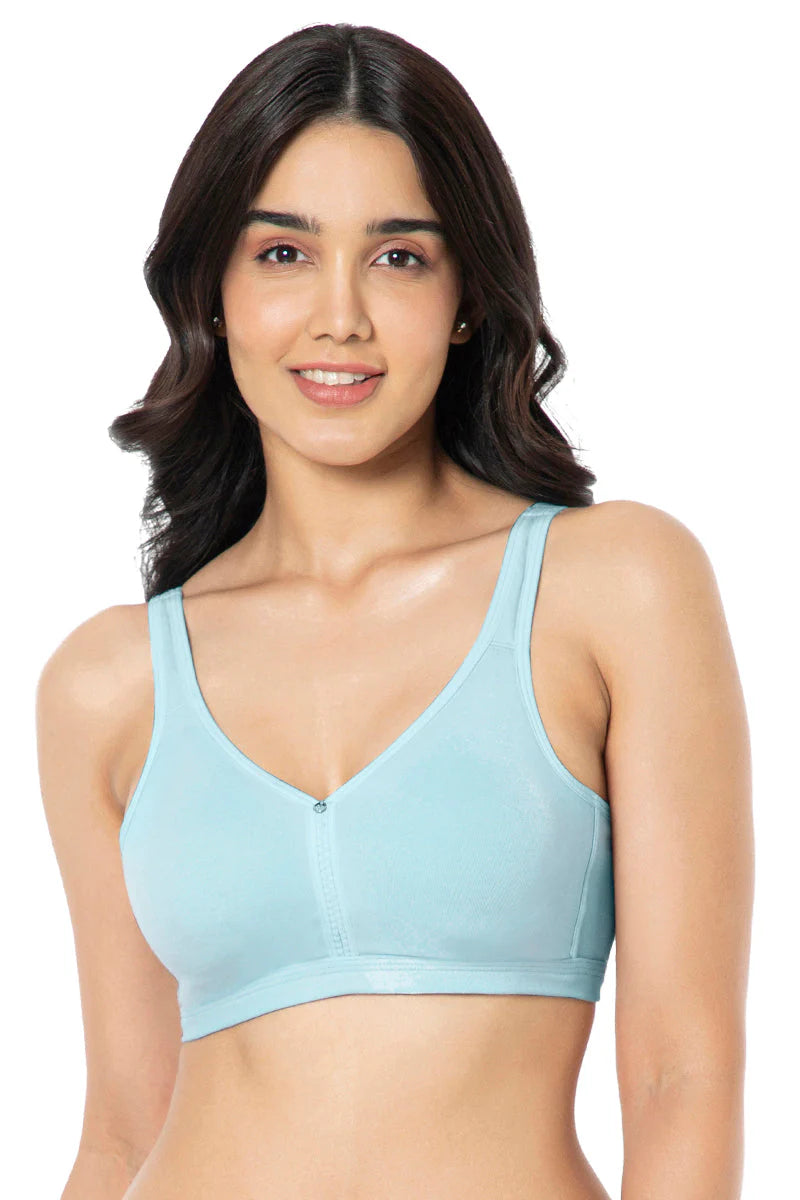 Amante  Cotton Chic Support Solid Non Padded Non-Wired Bra  93101