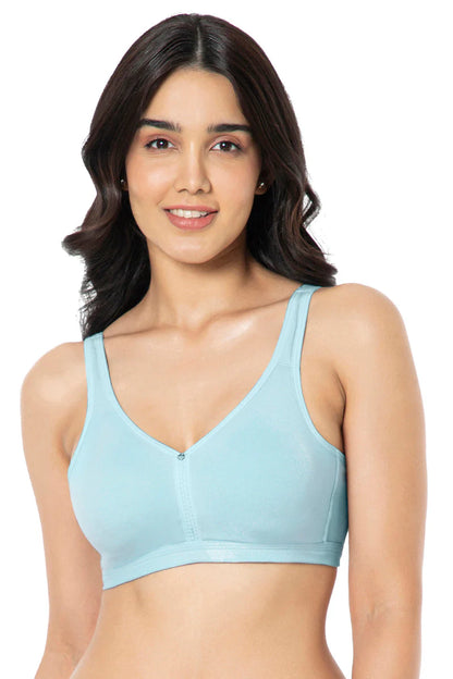 Amante  Cotton Chic Support Solid Non Padded Non-Wired Bra  93101