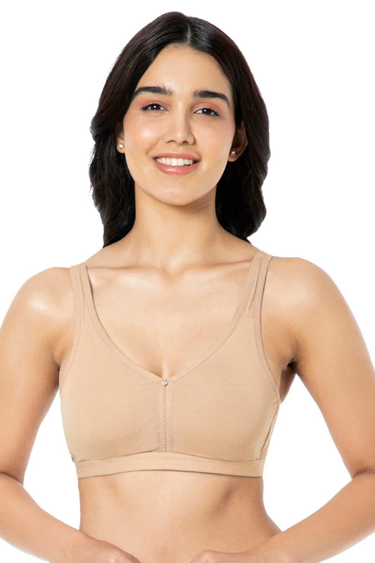 Amante  Cotton Chic Support Solid Non Padded Non-Wired Bra  93101