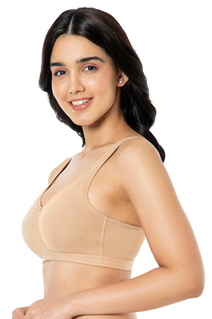Amante  Cotton Chic Support Solid Non Padded Non-Wired Bra  93101