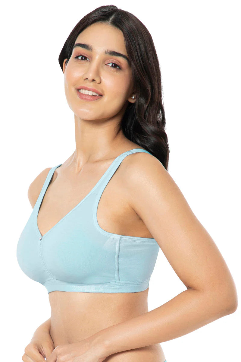 Amante  Cotton Chic Support Solid Non Padded Non-Wired Bra  93101