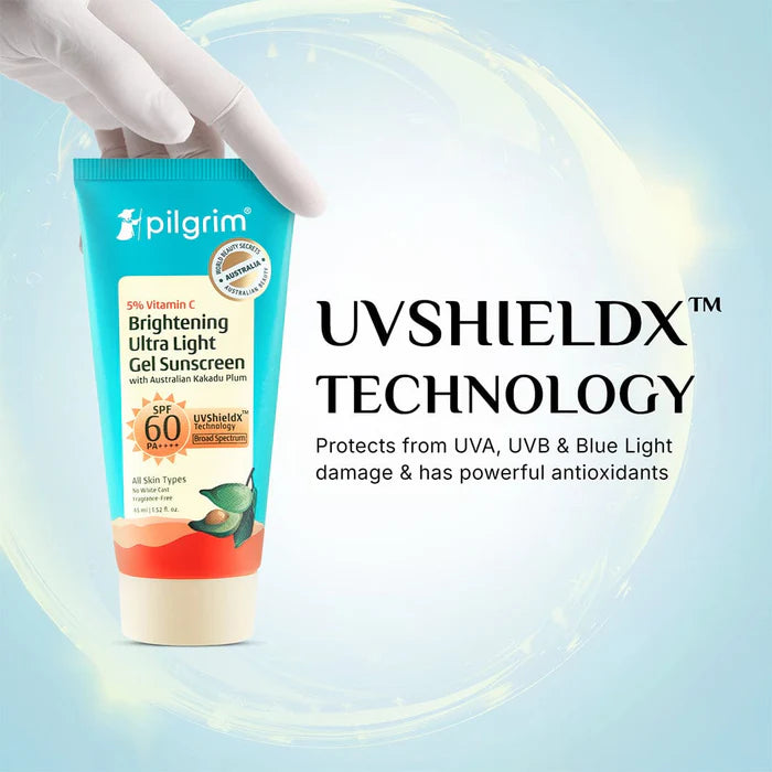 Pilgrim 5% Vitamin C Brightening Ultra Light Gel Sunscreen SPF 60 PA++++