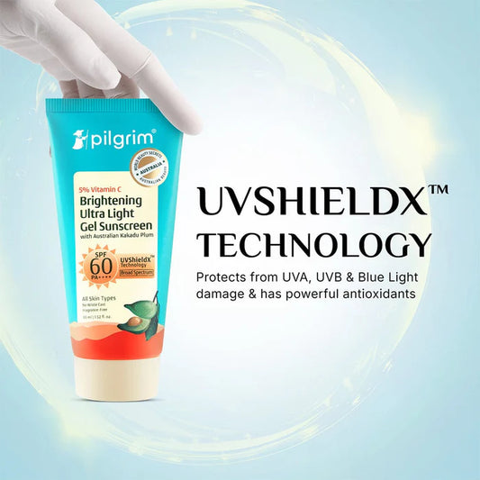 Pilgrim 5% Vitamin C Brightening Ultra Light Gel Sunscreen SPF 60 PA++++