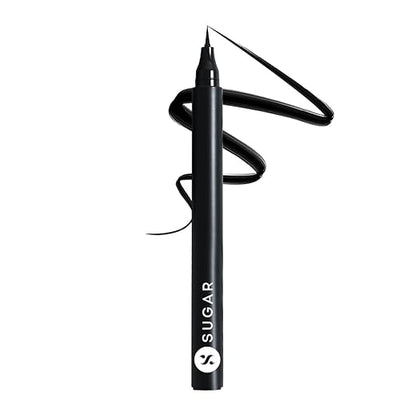 SUGAR Cosmetics Wingman Waterproof Matte Finish Microliner | Liquid Eyeliner | Flexi-Tip Applicator | Pen Eyeliner | Lasts Upto 12 Hrs | Smudgeproof & Transferproof | 1.6ml