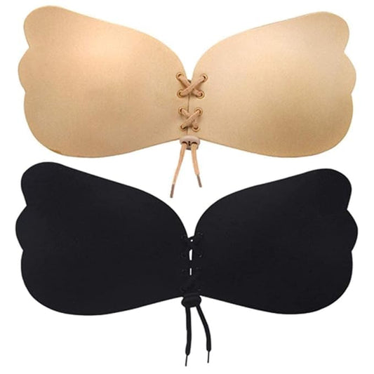 Invisible Strapless Backless Adhesive Bra Silicone Gel Stick-On Sticky Bra for Women S Invisible Push Up Design Bra