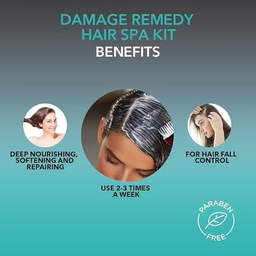 O3+ Hair Spa Kit Infused with Argan Oil, Rosemary & Oats for Fall Control, Deep Nourishing & Repairing  Shampoo  Hair Mask  Hair Serum