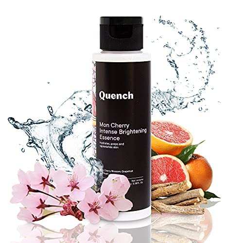 Quench Intense Brightening Face Toner with Cherry Blossom Radiance & Glycerin | Korean Essence for Glowing Skin | Preps, Hydrates & Brightens Skin |Made in Korea (100ml)