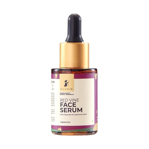 PILGRIM French Red Vine & Hyaluronic acid serum with peptides  Red vine serum for face