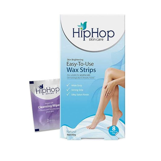 Hiphop Skincare Body Wax Strips With Argan Oil - Natural 8 Strips
