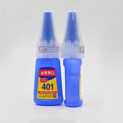 Nail Glue - Super Glue Stronger For Artificial Or Fake Nails,Nail Art 20g - Bottle 401 Rapid Fix Handmade Adhesive Quick Dry