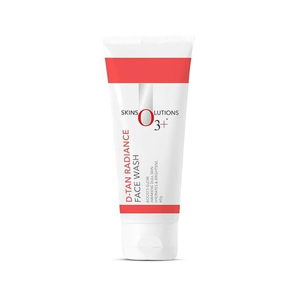 O3+ D-Tan Radiance Face Wash 60g With Vitamin C for Glowing Skin and Deep Cleansing | Detan Face Wash for TAN Removal, All Skin Types