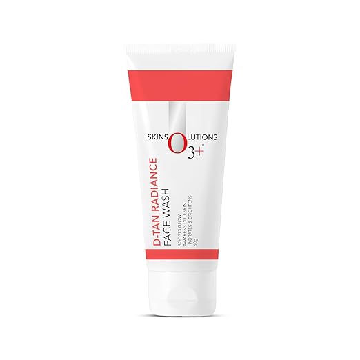 O3+ D-Tan Radiance Face Wash 60g With Vitamin C for Glowing Skin and Deep Cleansing | Detan Face Wash for TAN Removal, All Skin Types