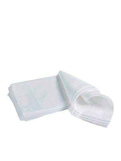 Jockey Cotton Men White Casual Style Handkerchief (Pack Of 3) Hk01_White