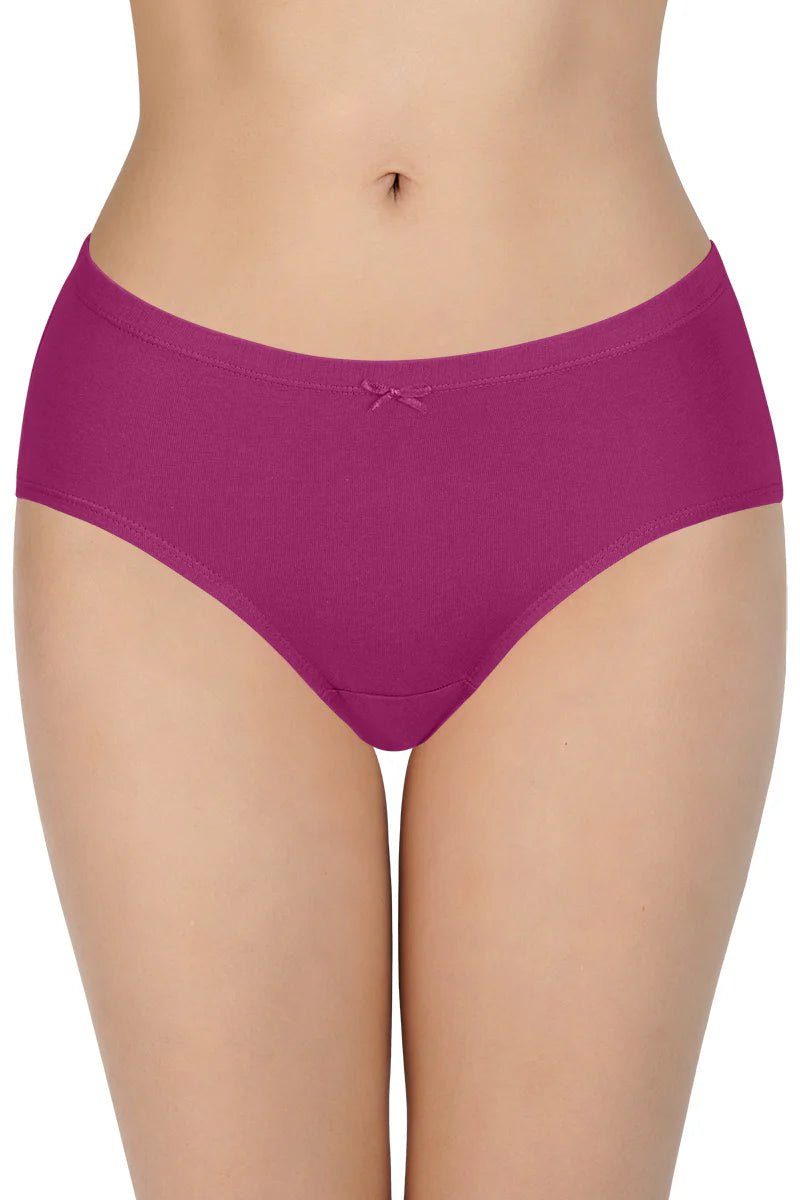 Amante  Insert Elastic Waistband Hipster Solid Assorted Panty (Pack of 3 Colors & Prints May Vary)