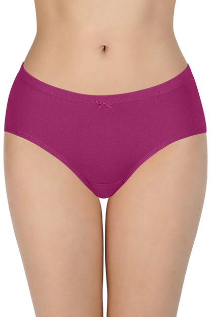 Amante  Insert Elastic Waistband Hipster Solid Assorted Panty (Pack of 3 Colors & Prints May Vary)