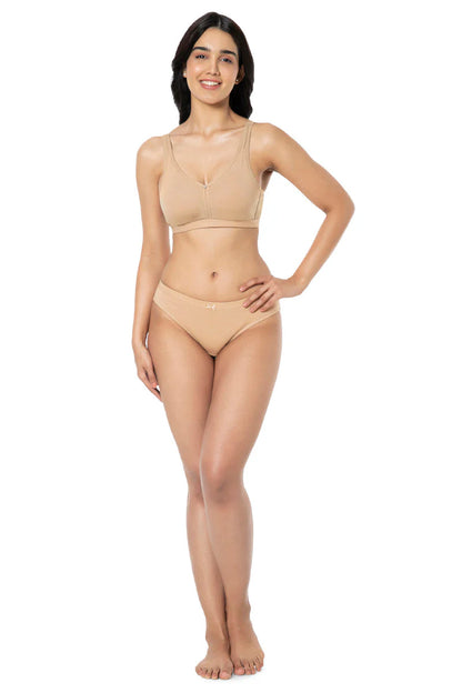 Amante  Cotton Chic Support Solid Non Padded Non-Wired Bra  93101