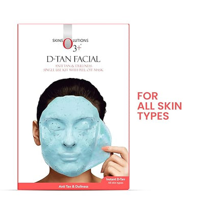 O3+ D-TAN Facial Kit for TAN Removal & Skin lightening 45g | Detan Facial Kit for TAN Removal
