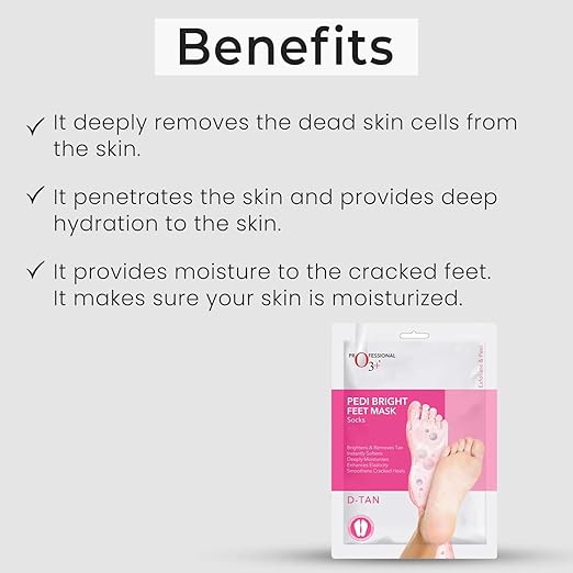 O3+ Pedi Bright Foot Socks Cream Mask