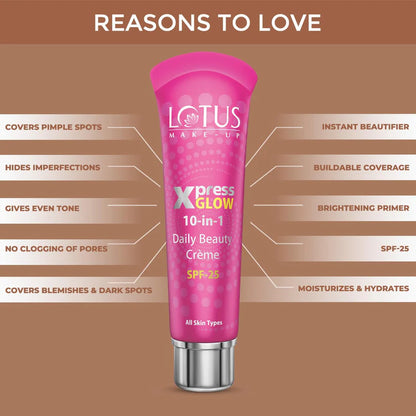 Xpress Glow Daily Beauty 10-In-1 Cream SPF 25