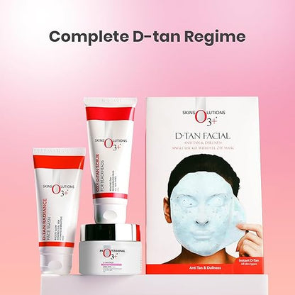 O3+ D-Tan Radiance Face Wash 60g With Vitamin C for Glowing Skin and Deep Cleansing | Detan Face Wash for TAN Removal, All Skin Types