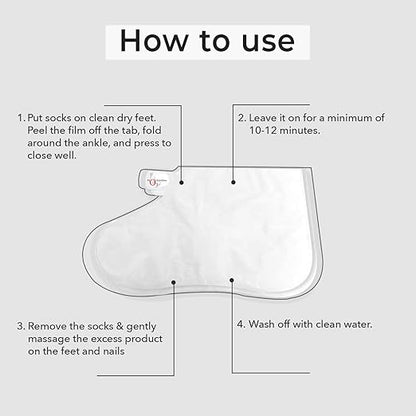 O3+ Pedi Bright Foot Socks Cream Mask