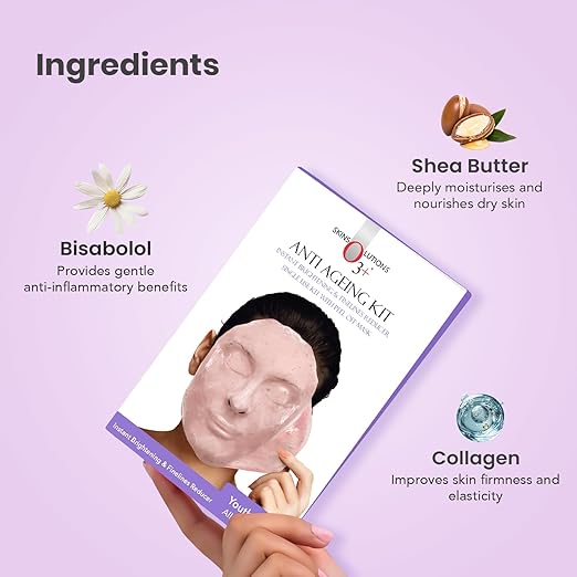 O3+ Anti Ageing Facial kit Brightening & Finelines Reducer With Peel off Mask 45gm