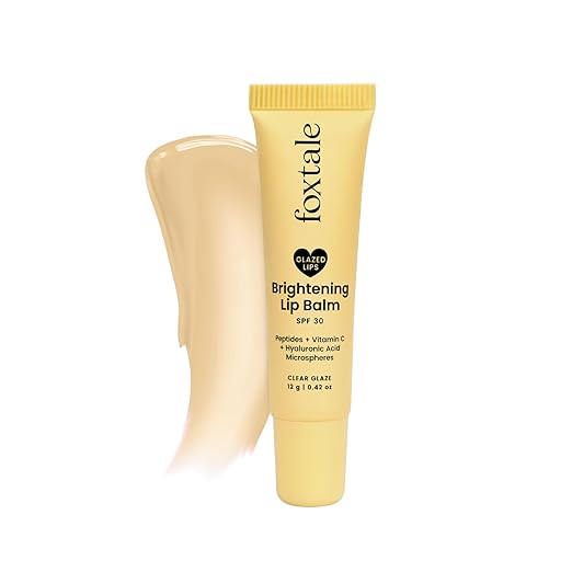 Foxtale SPF 30 Brightening Lip Balm for Dark Lips with Peptides & Vitamin C | Brightens | Hydrates | Tinted Lip Balm
