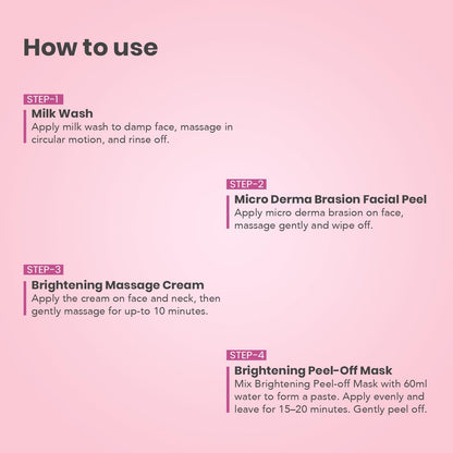 O3+ Brightening Facial Kit with Peel Off Power Mask (45gm)