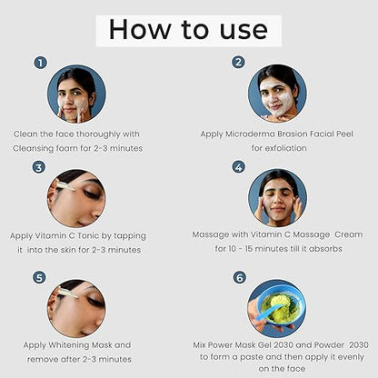 O3+ Bridal Facial Kit Vitamin C for Glowing Skin and Radiant Complexion Suitable for All Skin Types