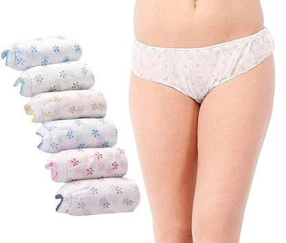 Women Disposable Panties for Travelling/Body Spa/Massage/Maternity/Period - Pack of 6 pcs