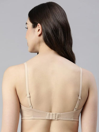 Enamor Strapless and Multiway Styling Women's Everyday Cotton Tube Bra - Perfect Shaping, Non-Padded, Wirefree, High-Coverage - A019