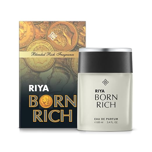 Riya Born Rich Perfume For Men - 100 Ml | Eau De Parfum With Long Lasting Fragrance | Citrus Woody Scent | Luxurious Vogue Scent | Fragrance Spray