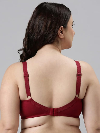 Enamor Innovations Fabcool M-Frame Side Shaper Panel Women's Cotton Everyday Bra - Non Padded, Wirefree, Full Coverage - A014(Available in Plus Sizes)
