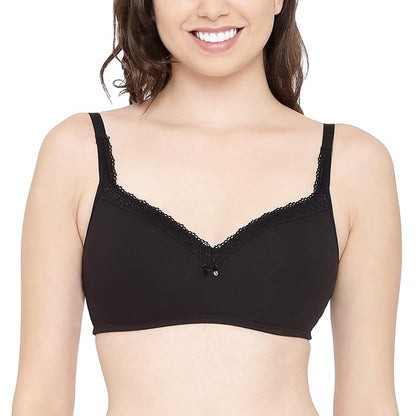Enamor Smoothening Women's Cotton Everyday Balconette T-Shirt Bra - All Day Comfort, Full Support, Padded, Wirefree, Medium-Coverage - A017