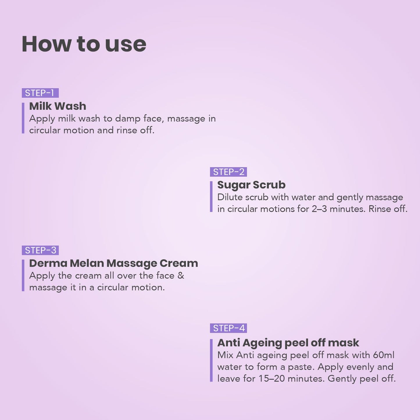 O3+ Anti Ageing Facial kit Brightening & Finelines Reducer With Peel off Mask 45gm