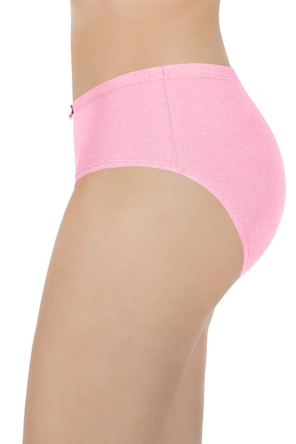 Amante  Insert Elastic Waistband Hipster Solid Assorted Panty (Pack of 3 Colors & Prints May Vary)