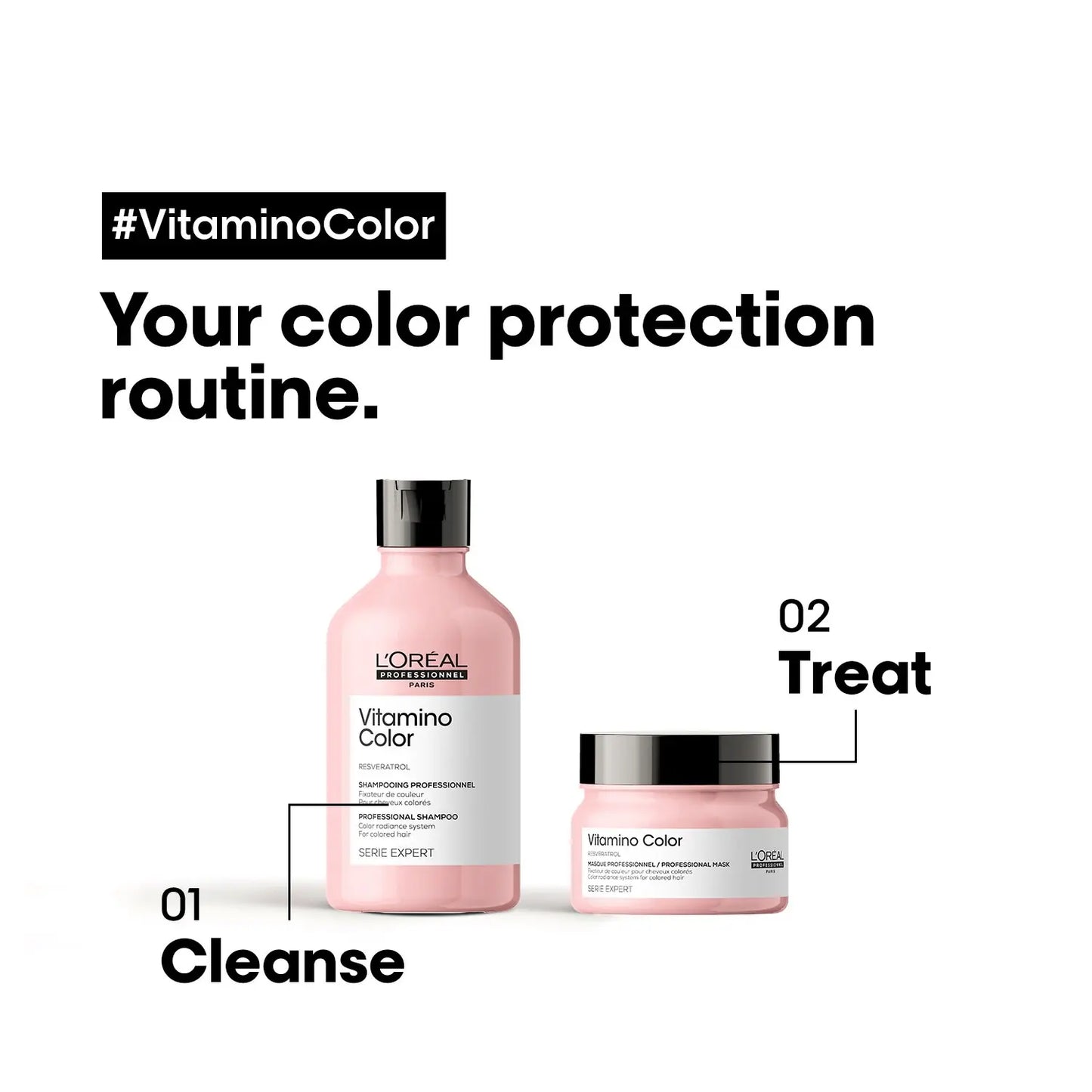 L’Oréal Professionnel Vitamino Color Hair Mask with Resveratrol for Color-treated Hair, Serie Expert, 250gm